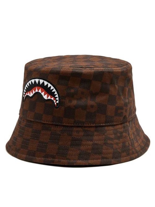 Cappello CHECK BUCKET CAP SPRAYGROUND | SP14998BRWMARRONE NERO